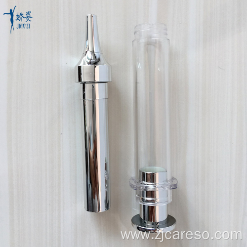 10ml Gold Airless Cosmetic Syringe Bottle